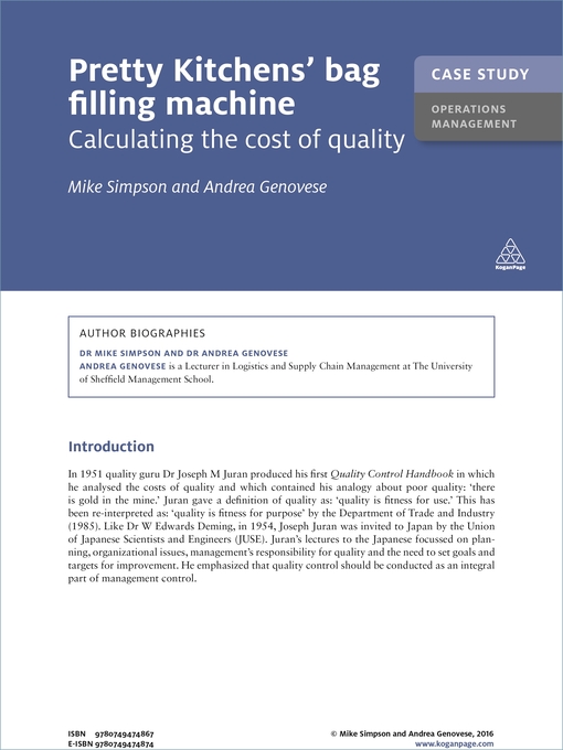 Title details for Pretty Kitchens' Bag Filling Machine by Mike Simpson - Available
